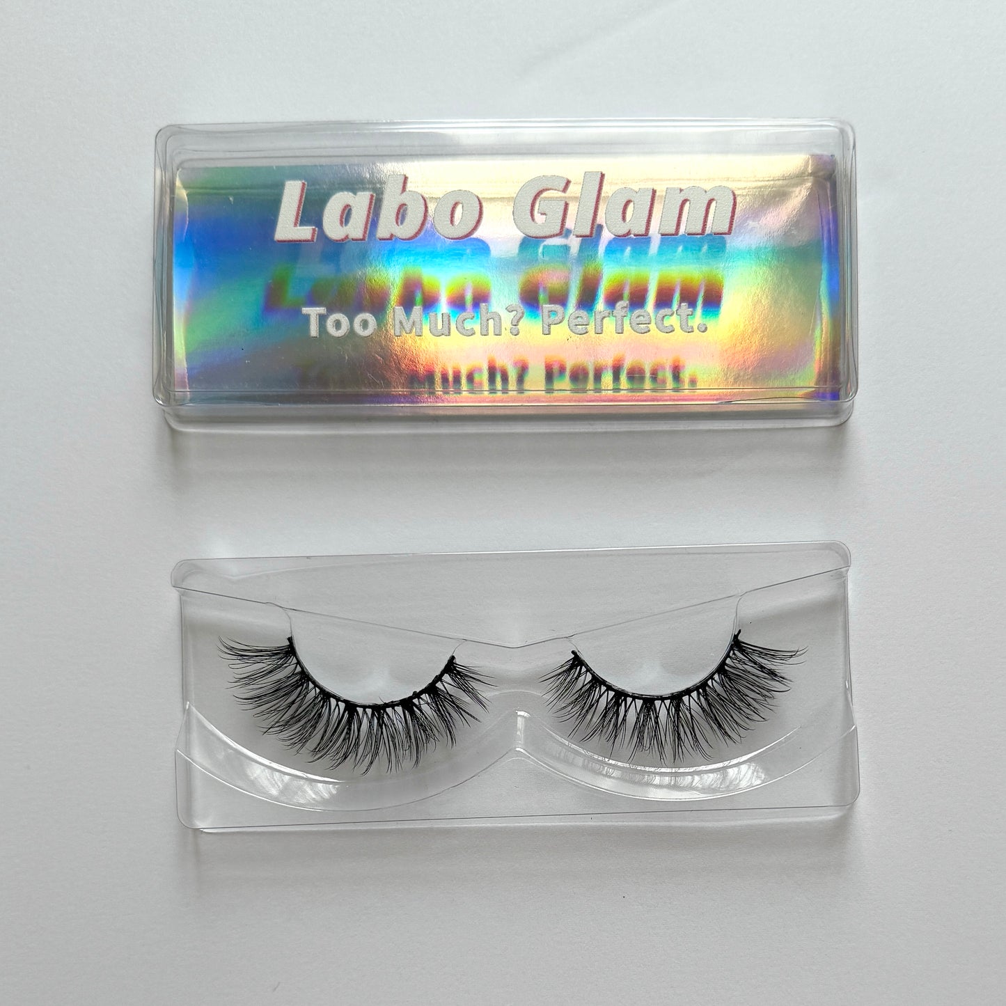 Wispy Full Volume False Eyelashes 25mm Strip Lashes Bad Intention by Labo Glam