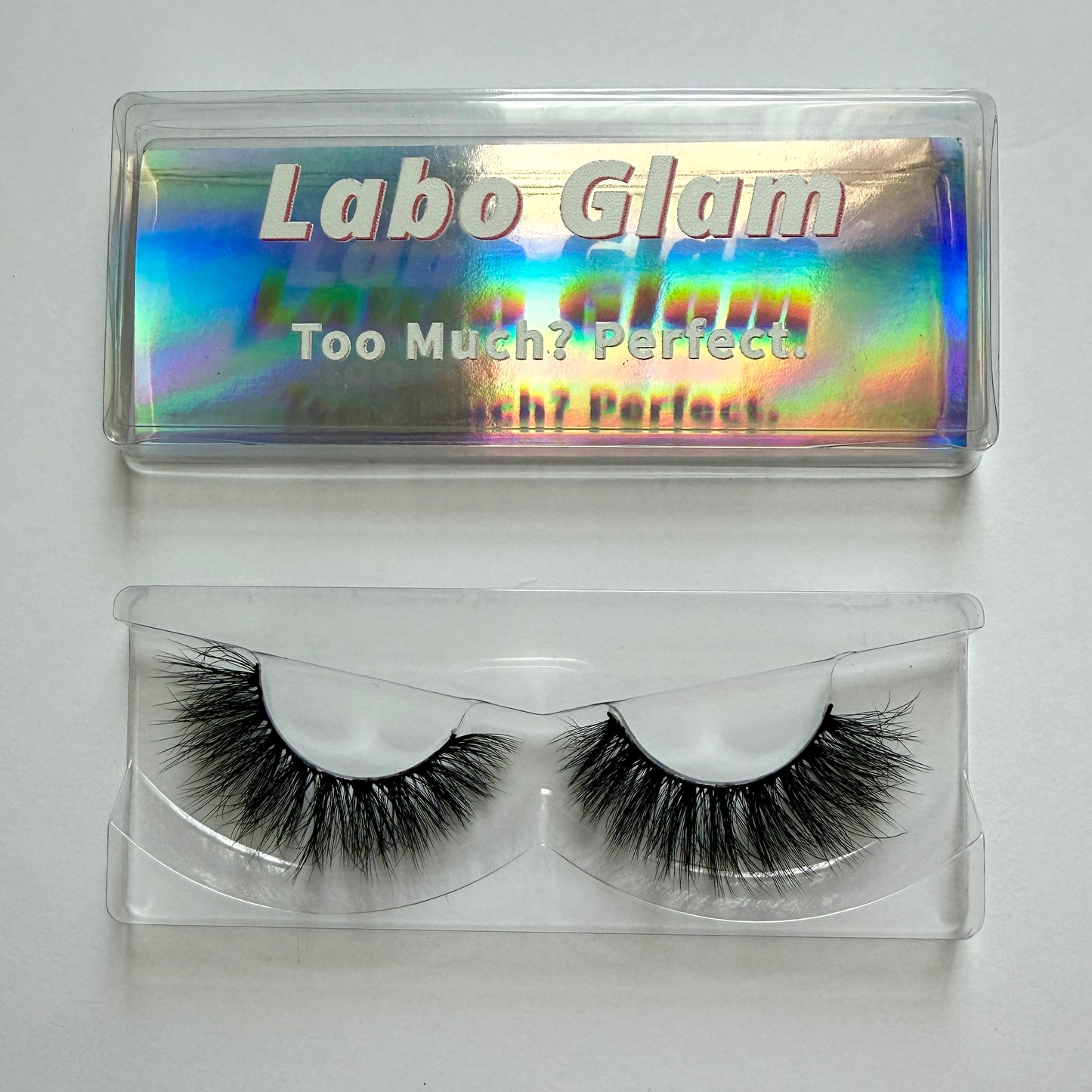 Dense Fluffy Dramatic Russian Volumizing False Eyelashes 25mm Strip Lashes Velvet Doll by Labo Glam