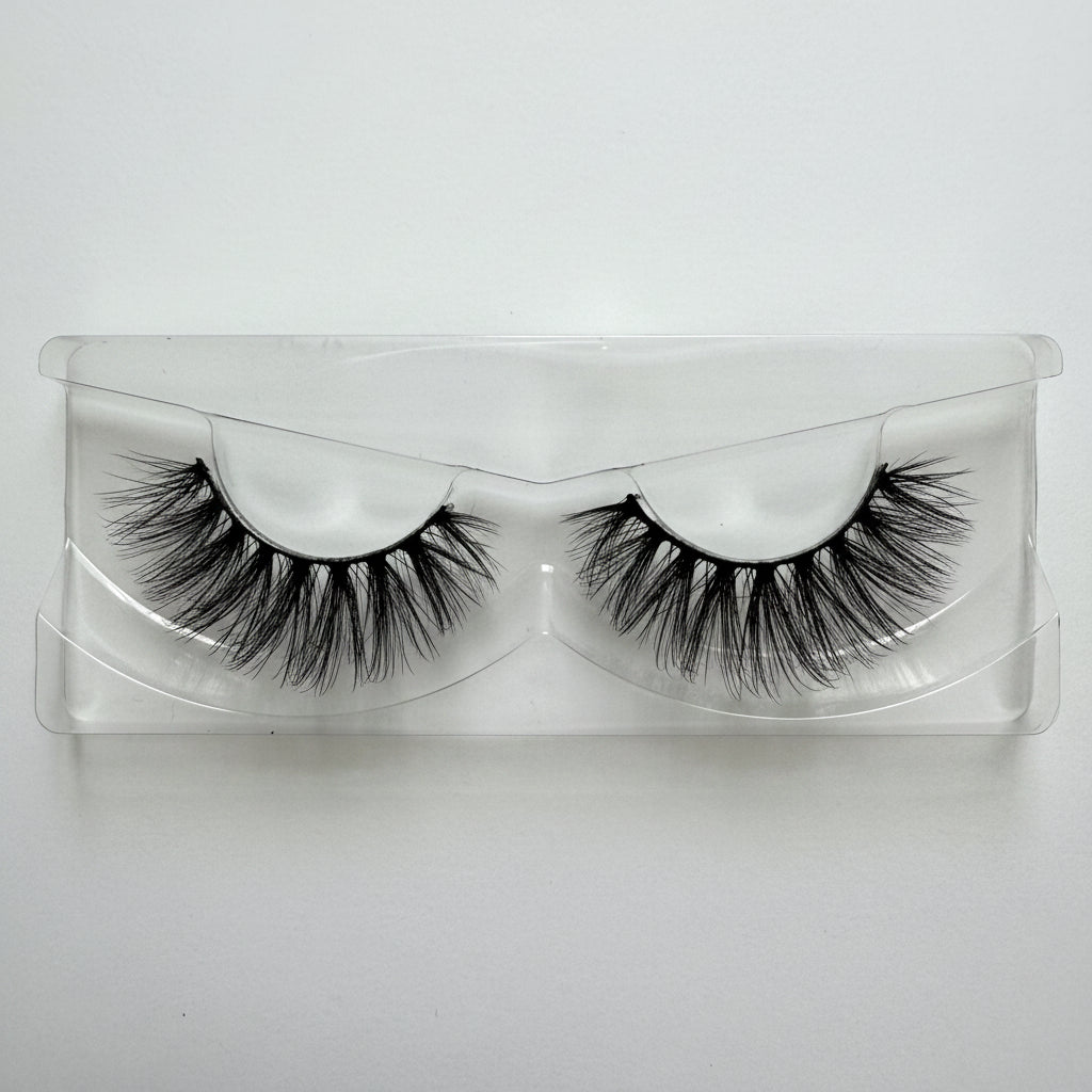 Pair of Wispy Cat Eye False Eyelashes 25mm Strip Lashes Touché by Labo Glam