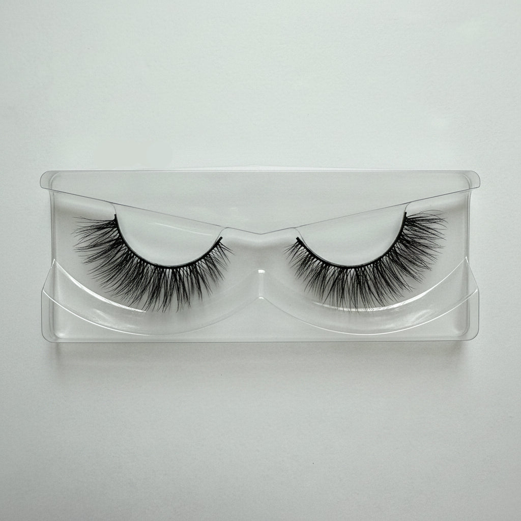 Pair of Soft Full Volume False Eyelashes 25mm Strip Lashes Pretty Power by Labo Glam