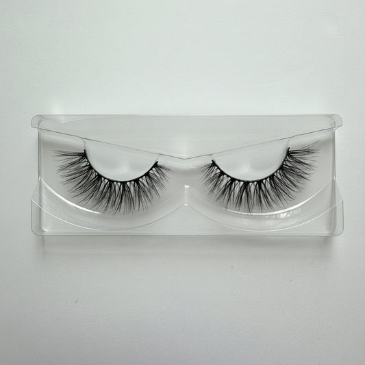 Pair of Wispy Full Volume False Eyelashes 25mm Strip Lashes Bad Intention by Labo Glam