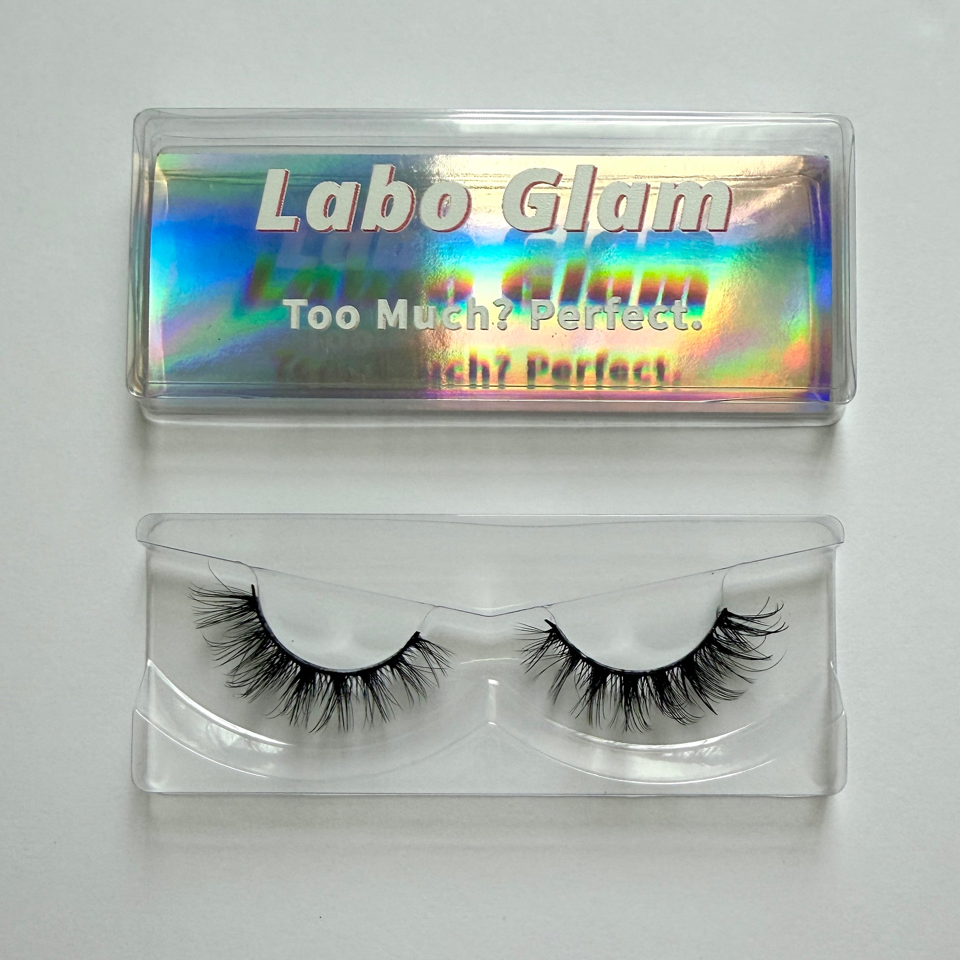 Wispy Cat Eye False Eyelashes 25mm Strip Lashes The Looker by Labo Glam
