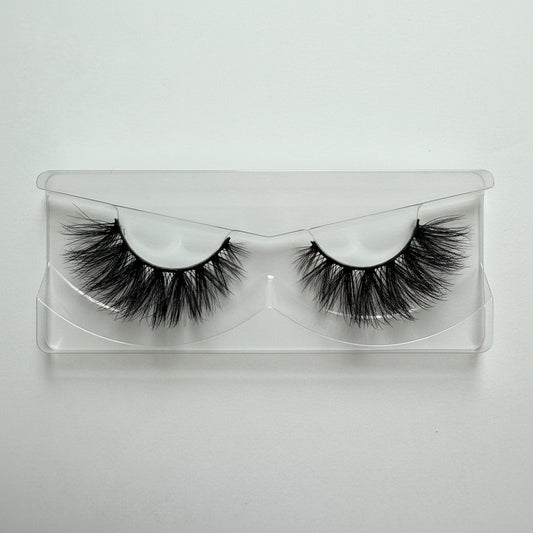 Pair of Full Wispy False Eyelashes 25mm Strip Lashes Clean Money by Labo Glam