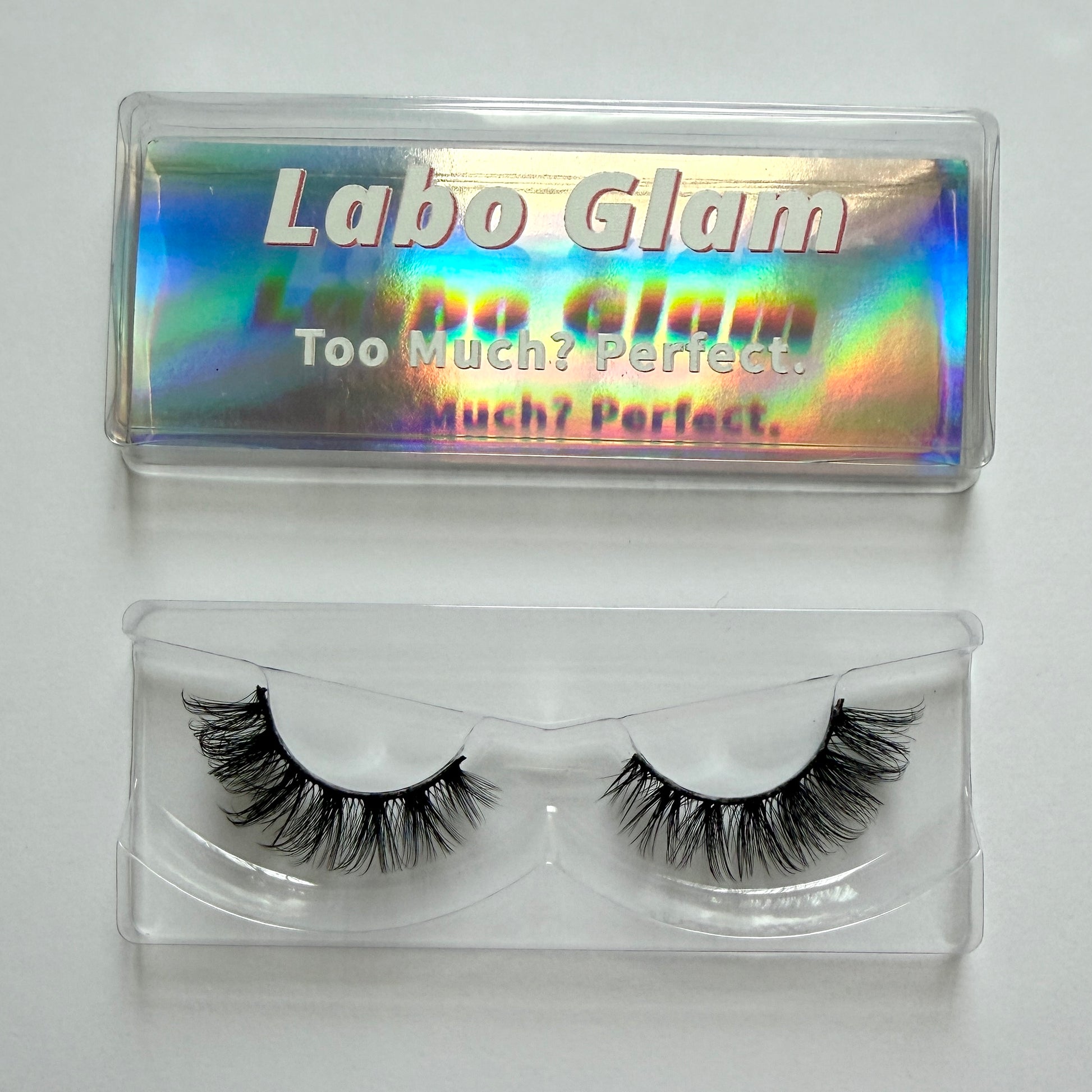 Dramatic Wispy Cat Eye False Eyelashes 25mm Strip Lashes Hostile Takeover by Labo Glam
