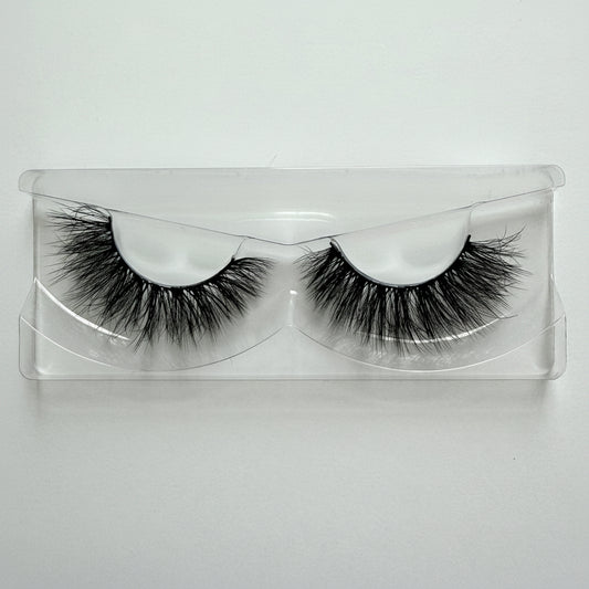 Pair of Dense Fluffy Dramatic Russian Volumizing False Eyelashes 25mm Strip Lashes Velvet Doll by Labo Glam